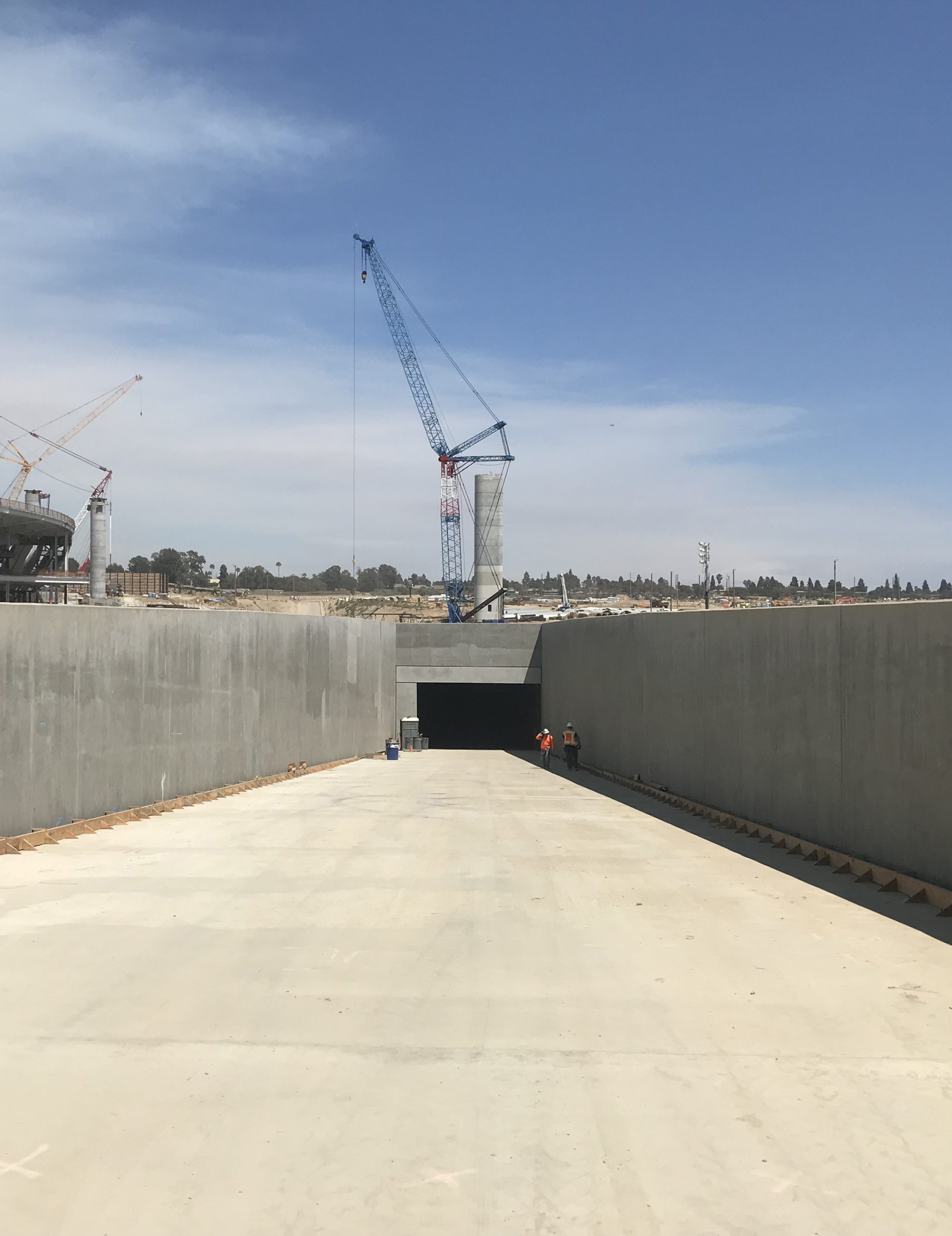 SoFi Stadium Mass Excavation, Tunnels & Ring Wall