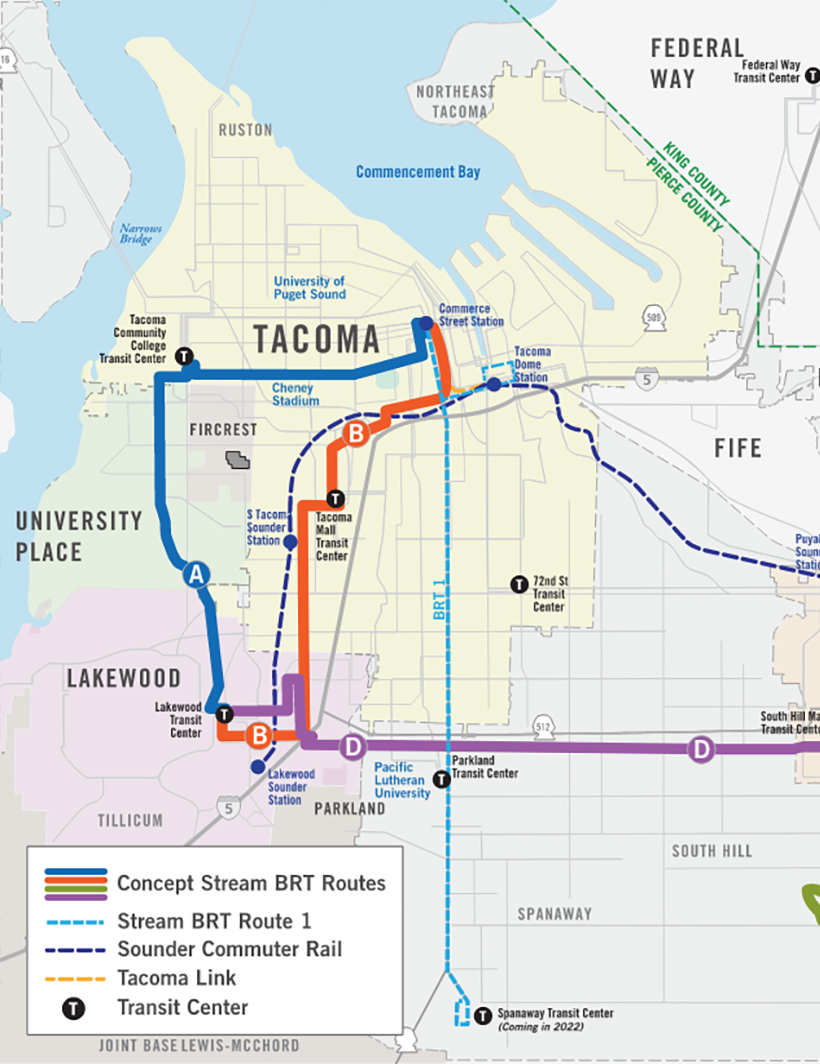 Pierce Transit – Stream Bus Rapid Transit Expansion Study